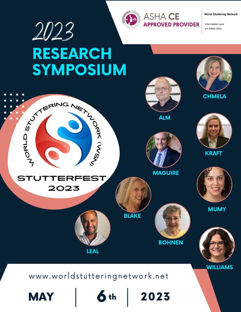 Alla forskare som deltar i Stutterfest